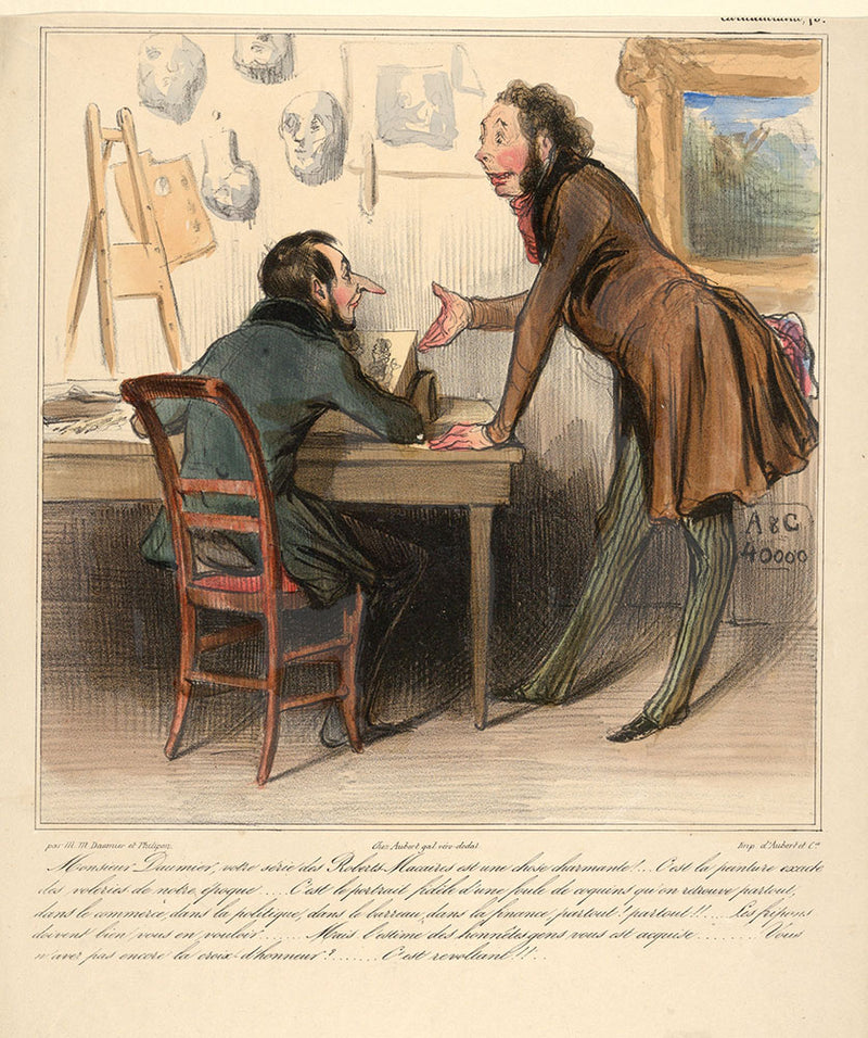 Daumier　Monsieur　ファブリックポスター