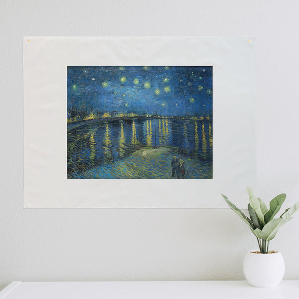 Starry Night Over the Rhône ファブリックポスター